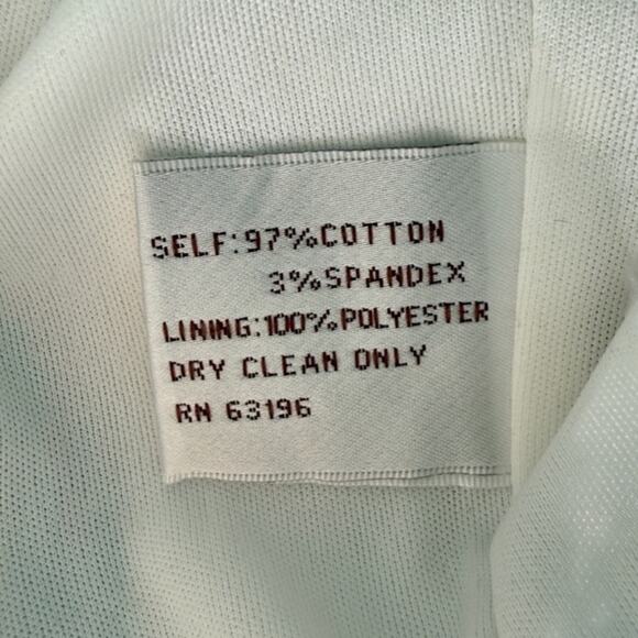 Suzi Chin Orange Green White Floral Ruched Strapless Bodycon Mini Dress Size 8 - Picture 4 of 10